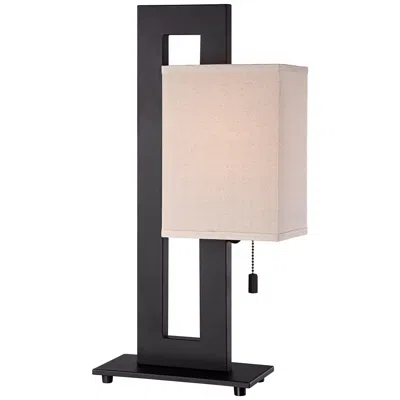 360 Lighting Clark 20 1/2" Espresso Bronze Modern Pull-chain Table Lamp