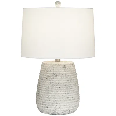 360 Lighting Clastic 23" Handcrafted Modern Ceramic Table Lamp
