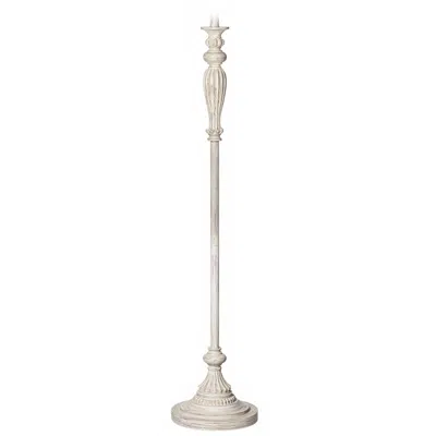 360 Lighting Colonnade Vintage Chic Antique White Traditional Floor Lamp Base