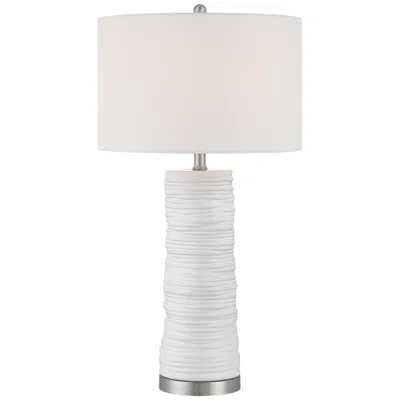 360 Lighting Contours 27 1/2" High Modern White Ceramic Table Lamp
