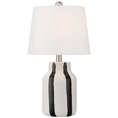 360 Lighting Cookies And Cream 20 1/2 High Black And White Ceramic Table Lamp