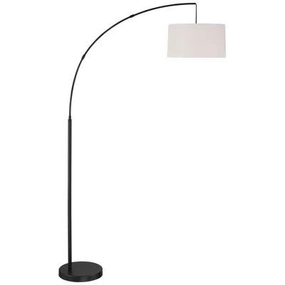 360 Lighting Cora 72" Black Metal Arc Floor Lamp With Smart Socket