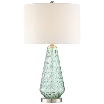 360 Lighting Corsica 26 1/4" Seafoam Green Glass Lamp With Dimmer