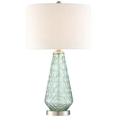 360 Lighting Corsica 26 3/8" Modern Coastal Seafoam Green Glass Lamp
