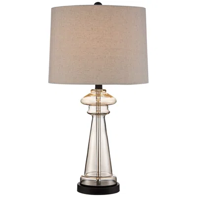 360 Lighting Dalia 27" High Luxe Champagne Glass Table Lamp