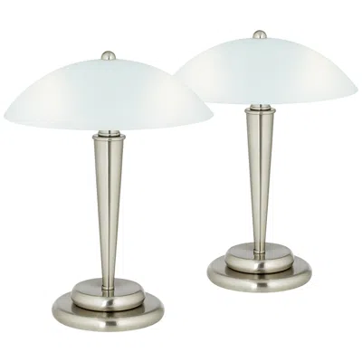 360 Lighting Deco Dome 17" High Touch On-off Accent Lamps Set Of 2