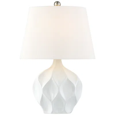 360 Lighting Dobbs 22 1/2" White Ceramic Modern Accent Table Lamp