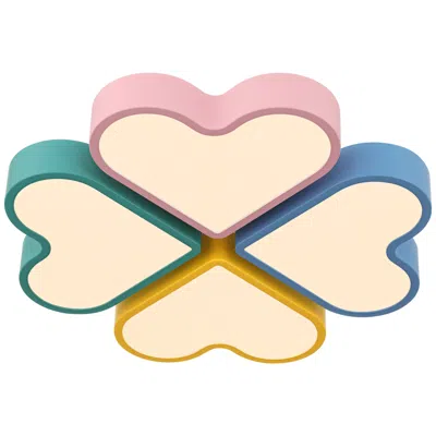 360 Lighting Dreamglow Macaron Heart 20 3/4" Wide Pastel Colors Led Ceiling Light