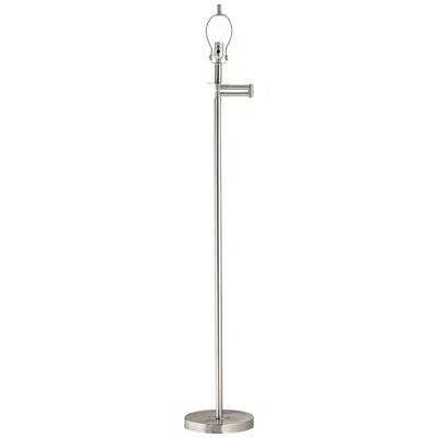 360 Lighting Druckman Brushed Nickel Swing Arm Floor Lamp - Base Only
