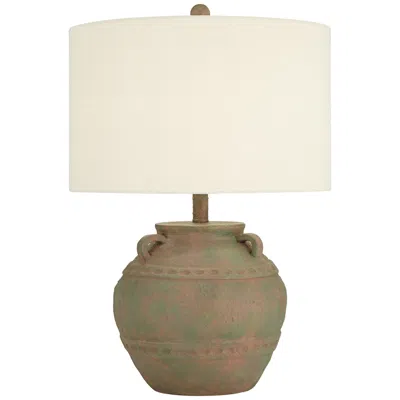 360 Lighting Eliza 25 1/2" High Rustic Musk Green Jar Table Lamp