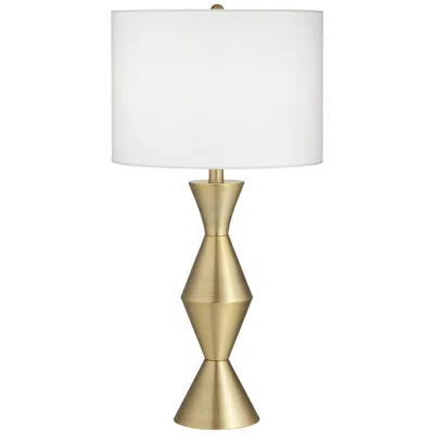 360 Lighting Elka 28" Brass Finish Metal Modern Table Lamp