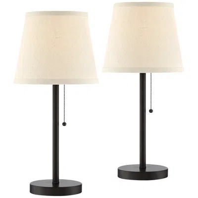 360 Lighting Flesner 20" Usb And Outlet Table Lamps Set Of 2