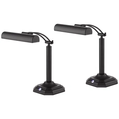 360 Lighting Grady Adjustable Height Led Piano Desk Lamps Set Of 2