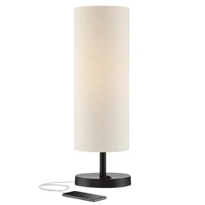 360 Lighting Heyburn 20" High Bronze Outlet And Usb Table Lamp