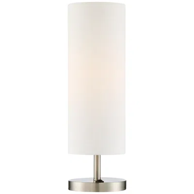 360 Lighting Heyburn 20" High Brushed Nickel Usb Accent Table Lamp