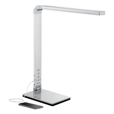 360 Lighting Jett Silver Adjustable Modern Led Usb Night Light Desk Lamp