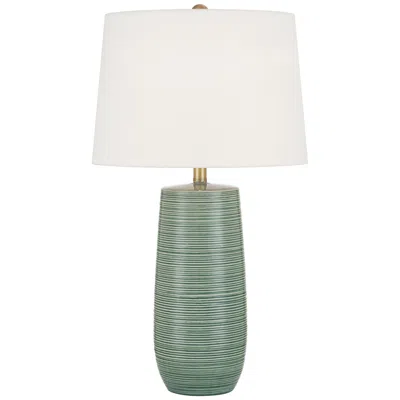 360 Lighting Kerry 28 1/2" High Green Stripes Ceramic Table Lamp