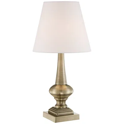 360 Lighting Larson 18 1/2" High Antique Brass Touch On-off Table Lamp