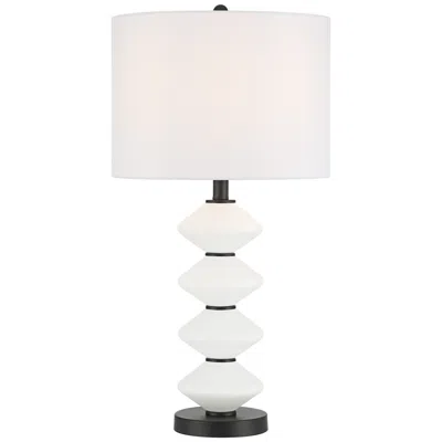 360 Lighting Lucy 26 1/2" High Black And White Glass Table Lamp