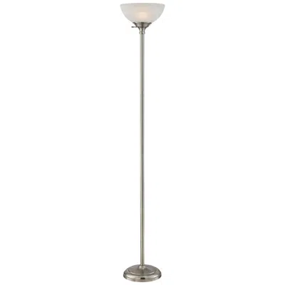 360 Lighting Maddox 71" High Satin Nickel Torchiere Floor Lamp