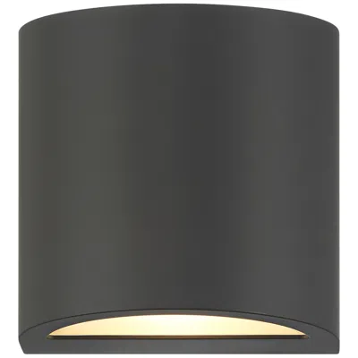 360 Lighting Marisha 4 3/4" High Black Led Outdoor Wall Light