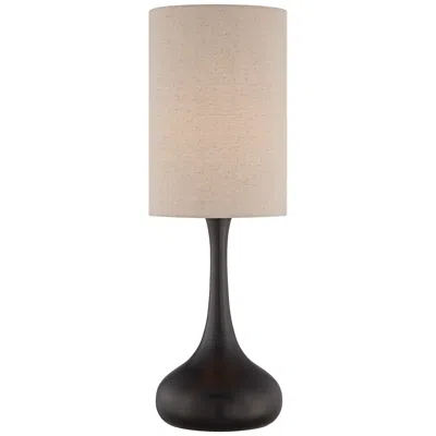 360 Lighting Moderne Droplet 24 1/2" Bronze Modern Table Lamp In Black