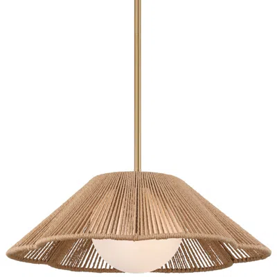 360 Lighting Mylinh 22 1/4" Wide Natural Rope Pendant Light