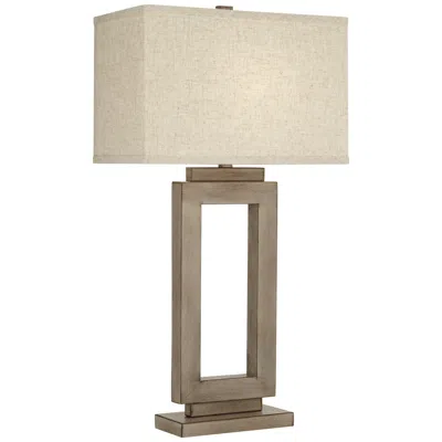 360 Lighting Nigel Open Window 30" Sand Finish Modern Table Lamp