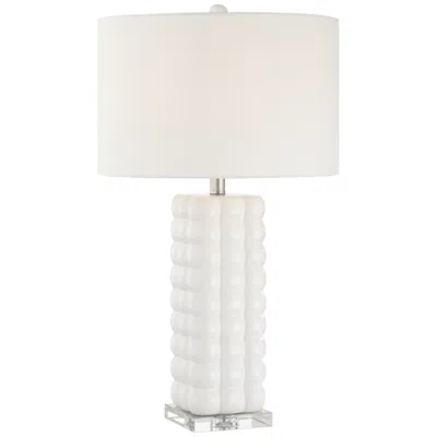 360 Lighting Norma 28" High Textured Bubble White Ceramic Table Lamp