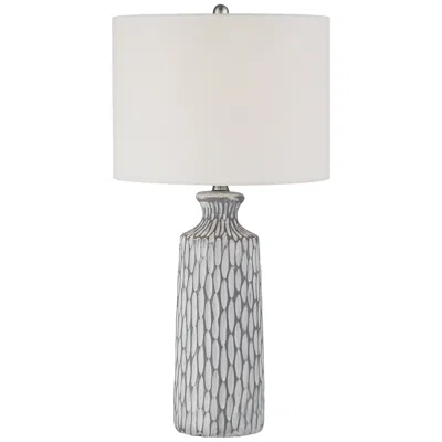 360 Lighting Patrick 26 1/4" Gray Whitewash Modern Ceramic Table Lamp