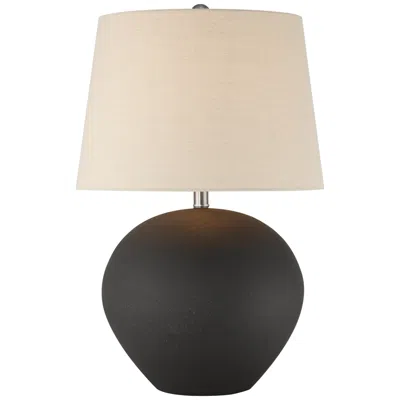 360 Lighting Paulo 24 1/2" High Matte Black Ceramic Pot Table Lamp