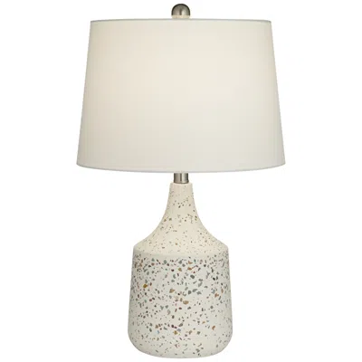 360 Lighting Pavimento 23 1/2" High Modern Ivory Terrazzo Marble Table Lamp