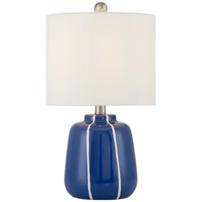360 Lighting Quinn 18" High Blue And White Ceramic Table Lamp