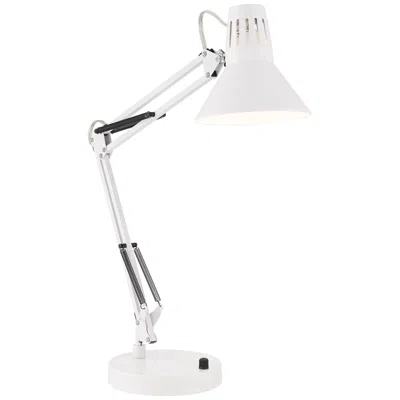 360 Lighting Shoup Adjustable Height White Finish Architect Usb Desk Lamp