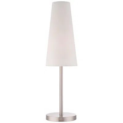 360 Lighting Snippet 26" High Brushed Nickel Table Lamp