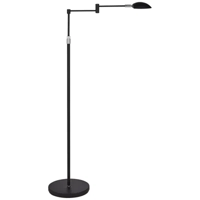 360 Lighting Sparta Adjustable Black Pharmacy Swing Arm Led Floor Lamp