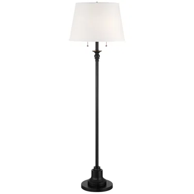 360 Lighting Spenser 58" Satin Black Traditional Floor Lamp
