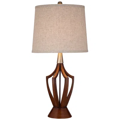 360 Lighting St. Claire Mid-century Modern Table Lamp With Usb Dimmer Cord