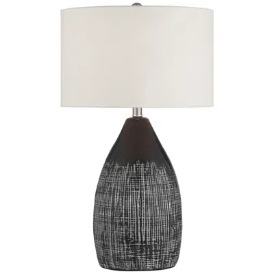 360 Lighting Tabira 28 1/4" High Modern Black Ceramic Table Lamp