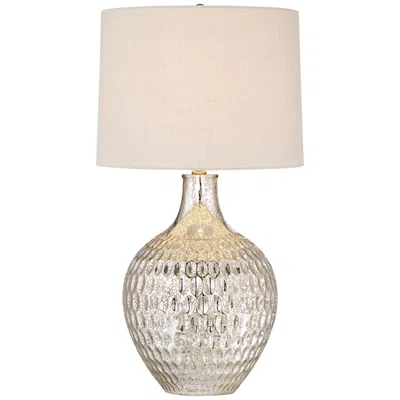 360 Lighting Waylon 28" Mercury Glass Table Lamp With Usb Dimmer
