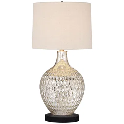 360 Lighting Waylon 29 1/2" Mercury Glass Lamp With Black Marble Riser