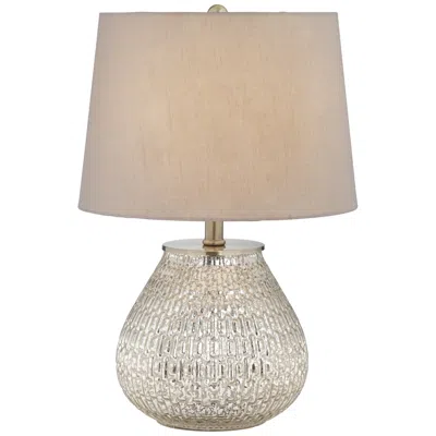 360 Lighting Zax 19 1/2" High Mercury Glass Accent Table Lamp