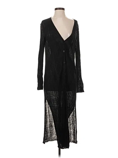 Pre-owned 360 Sweater Cardigan Sweater In Black
