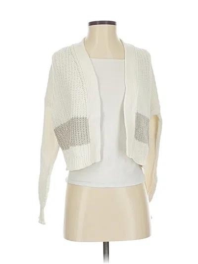Pre-owned 360 Sweater Cardigan Sweater In Ivory