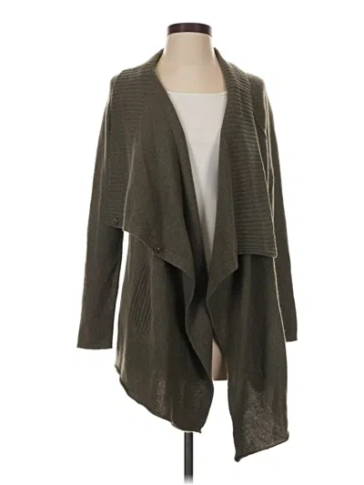 Pre-owned 360 Sweater Cashmere Cardigan Sweater In Green