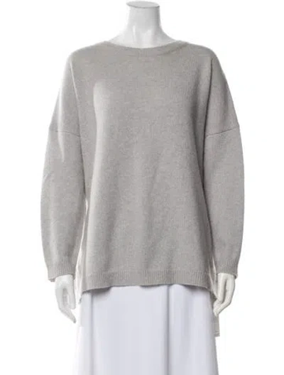 Pre-owned 360 Sweater Cashmere Crew Neck Sweater In Grey