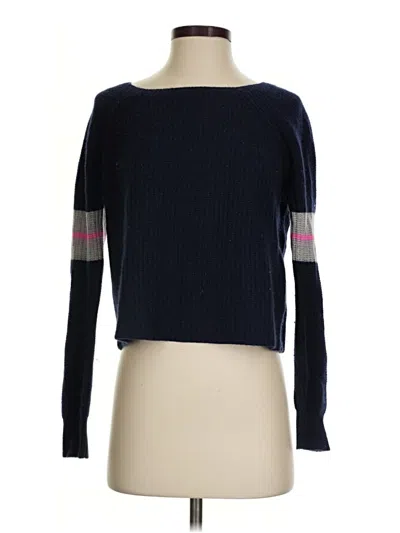 Pre-owned 360 Sweater Cashmere Pullover Sweater In Blue