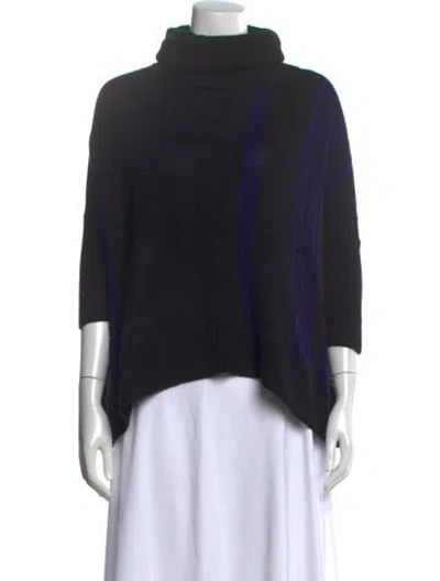Pre-owned 360 Sweater Cashmere Turtleneck Sweater In Black