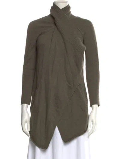 Pre-owned 360 Sweater Cashmere Turtleneck Sweater In Neutral