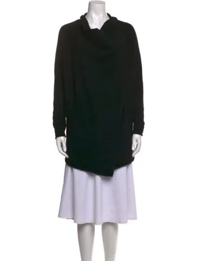Pre-owned 360 Sweater Cashmere V-neck Sweater In Black